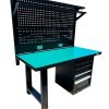 Banco de Trabajo con respaldo XL. Negro