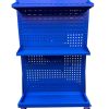 Exhibidor y organizador con ruedas. Azul