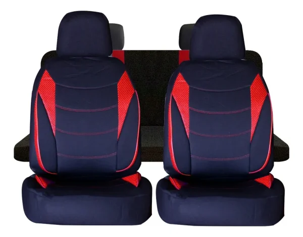 Funda universal poliéster negro/rojo ideal para Chevrolet Sail
