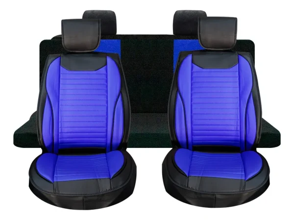 Funda Universal fibra carbono azul ideal para Toyota Hilux