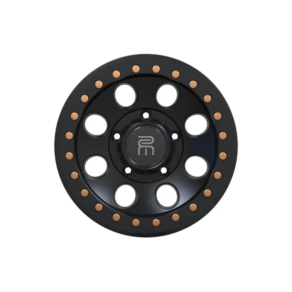 LLANTA RMC 803 BEADLOCK, SATIN BLACK ALUMINIO 15"
